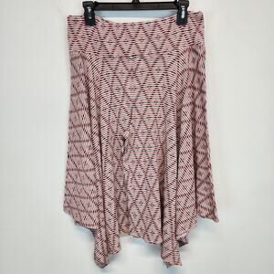 Earthbound Knit Culottes Size L Flowy Wide Leg Palazzo Capris Pants Boho Hippie